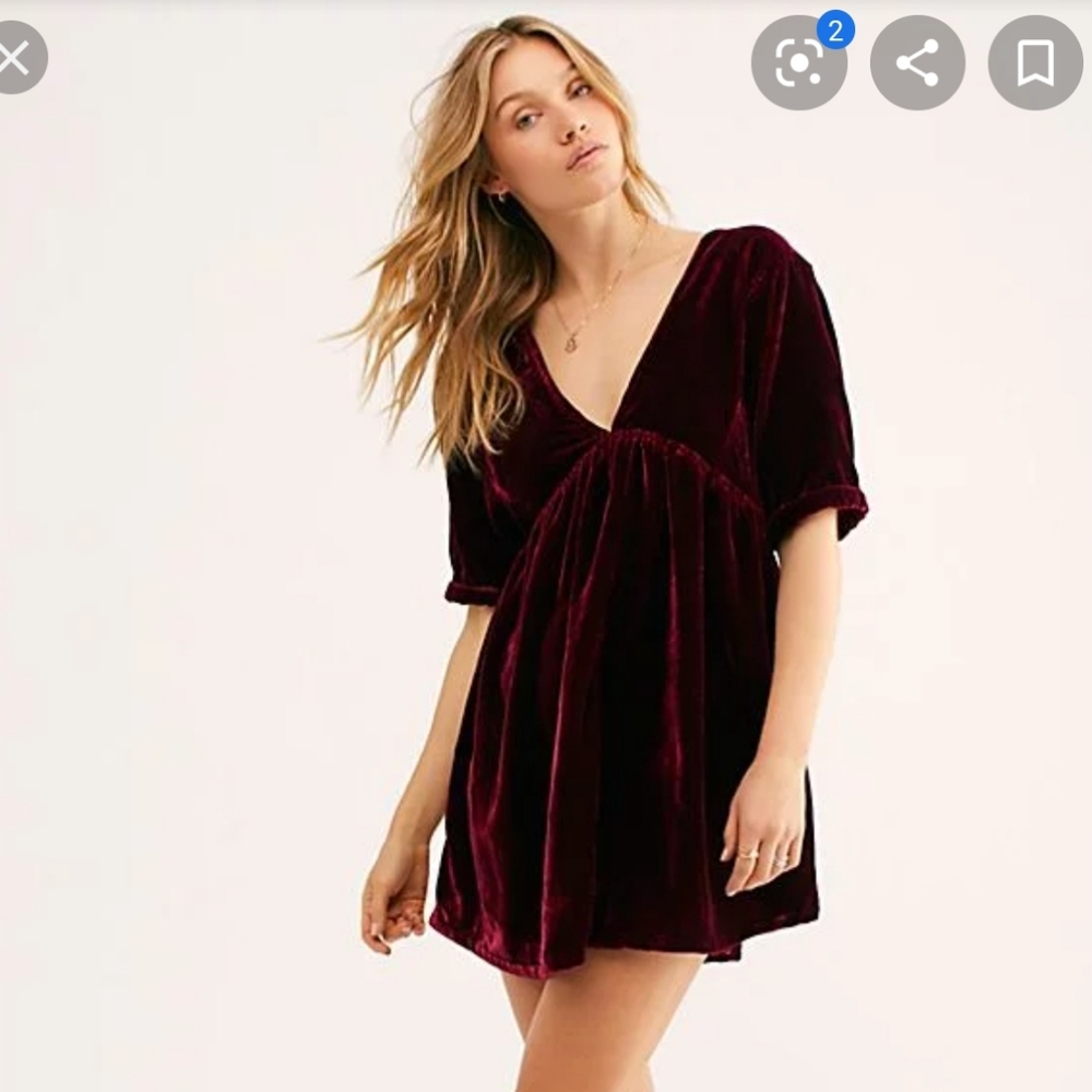 Free people velvet ivy dress
